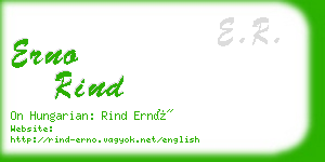 erno rind business card